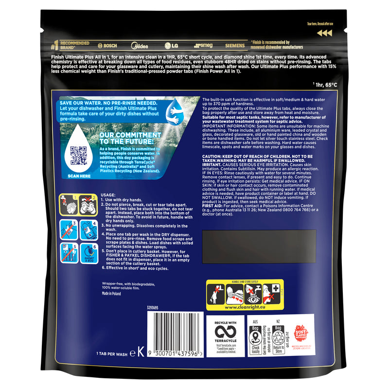 FINISH Ultimate + AIO 3in1 Dishwasher Tablets Baking Soda 31s