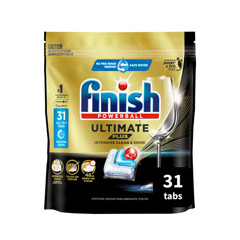 FINISH Ultimate + AIO 3in1 Dishwasher Tablets Baking Soda 31s