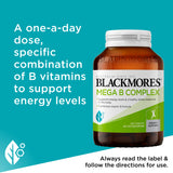 Blackmores Mega B Complex Tabs 200s