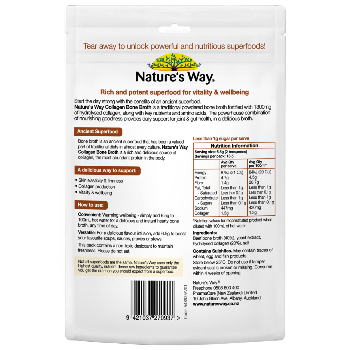 NATURES WAY SF BoneB Pch 120g