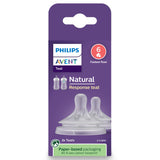 Philips Avent Natural Response Teat 9m+ Flow 6 2pk