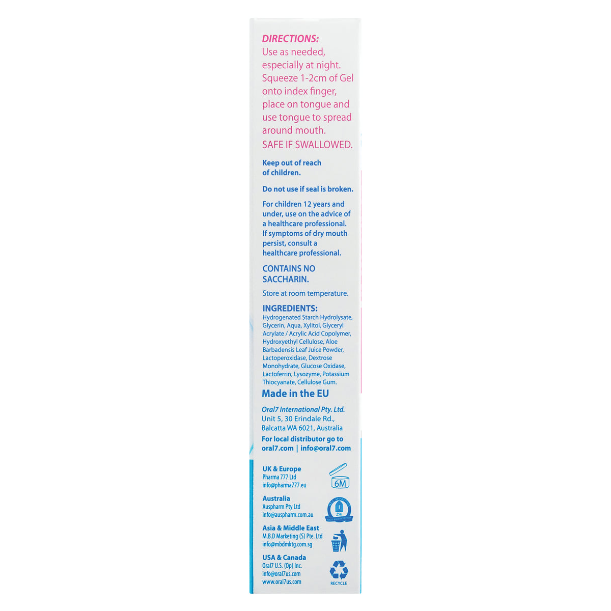 Oral Seven Mouth Gel 50g