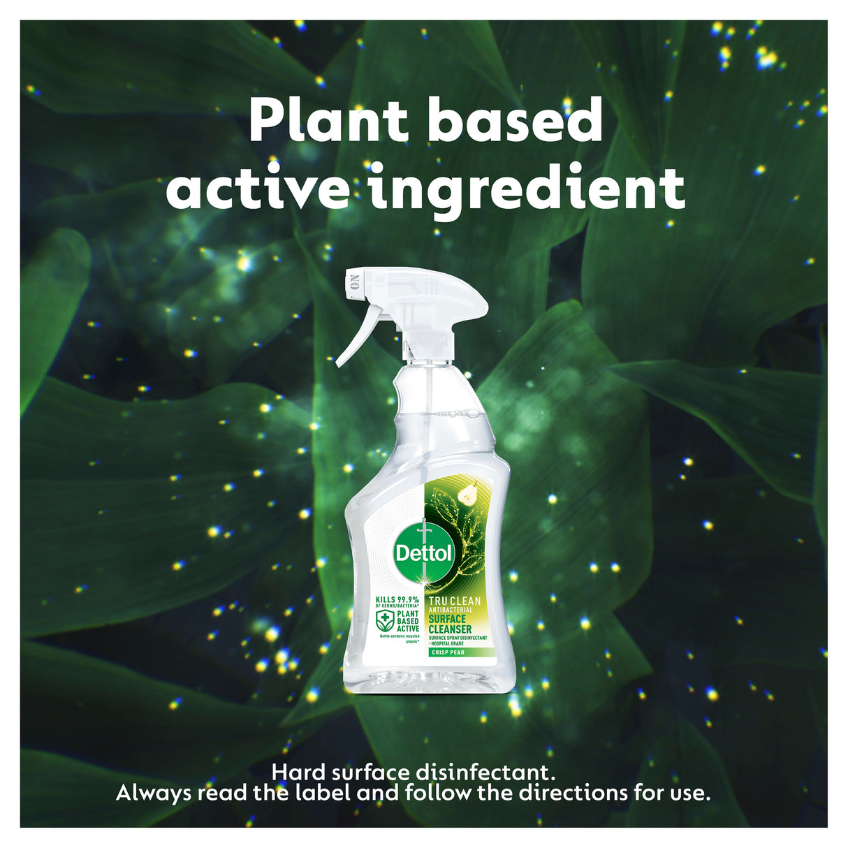 Dettol Tru Clean Antibacterial Surface Trigger Cleanser Crisp Pear 500mL