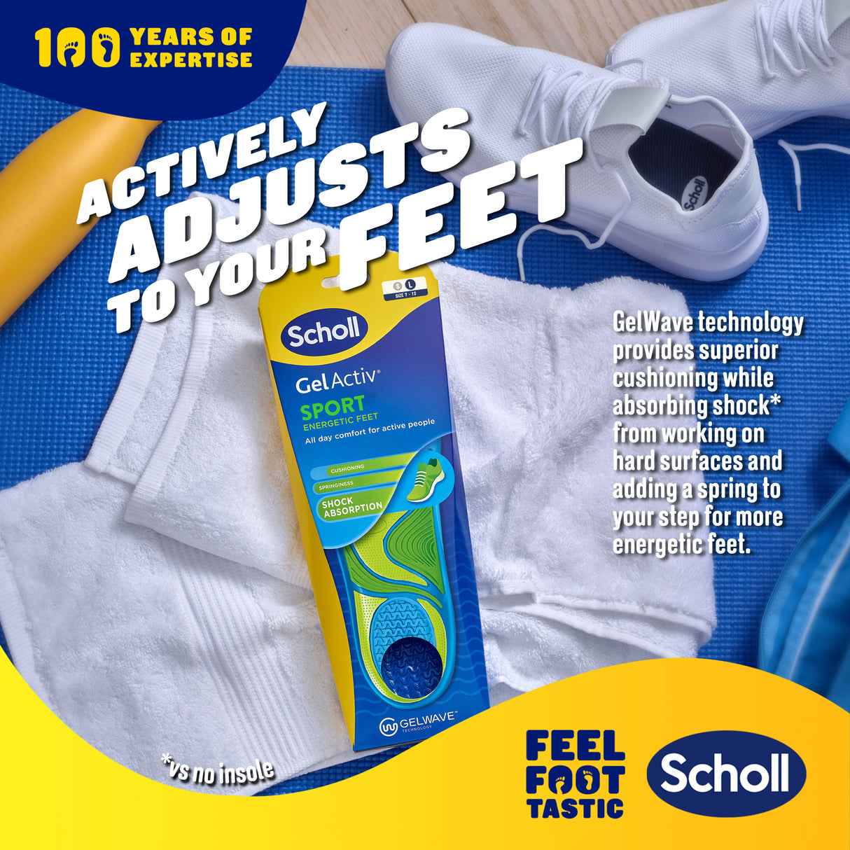 SCHOLL Gel Activ Insole Sprt L