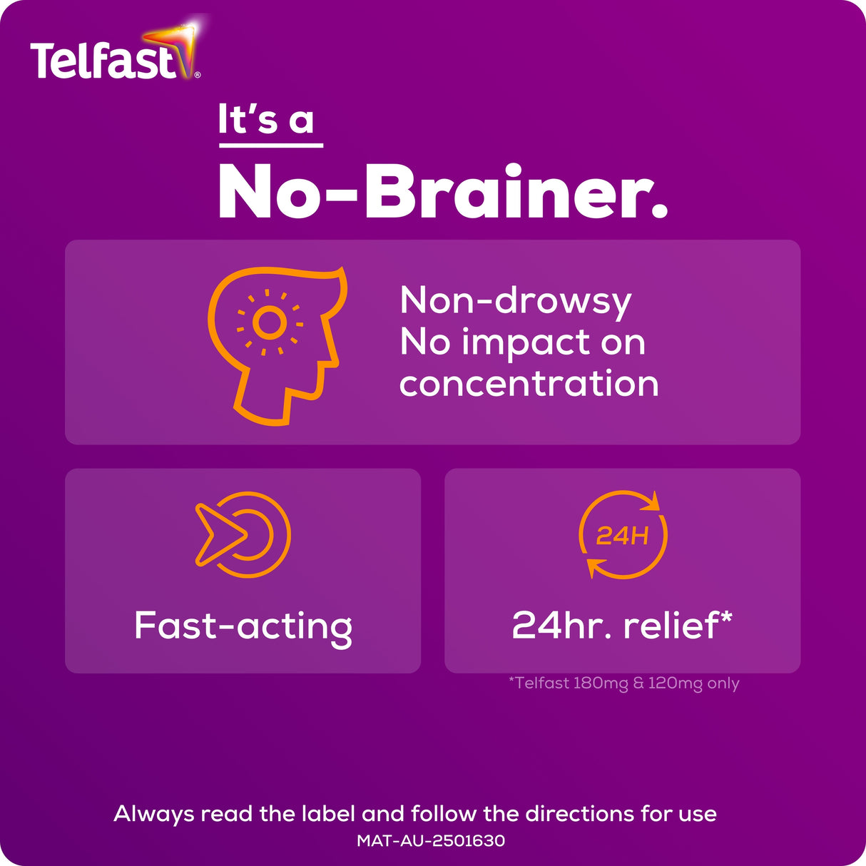 TELFAST Tablets 120mg 30s