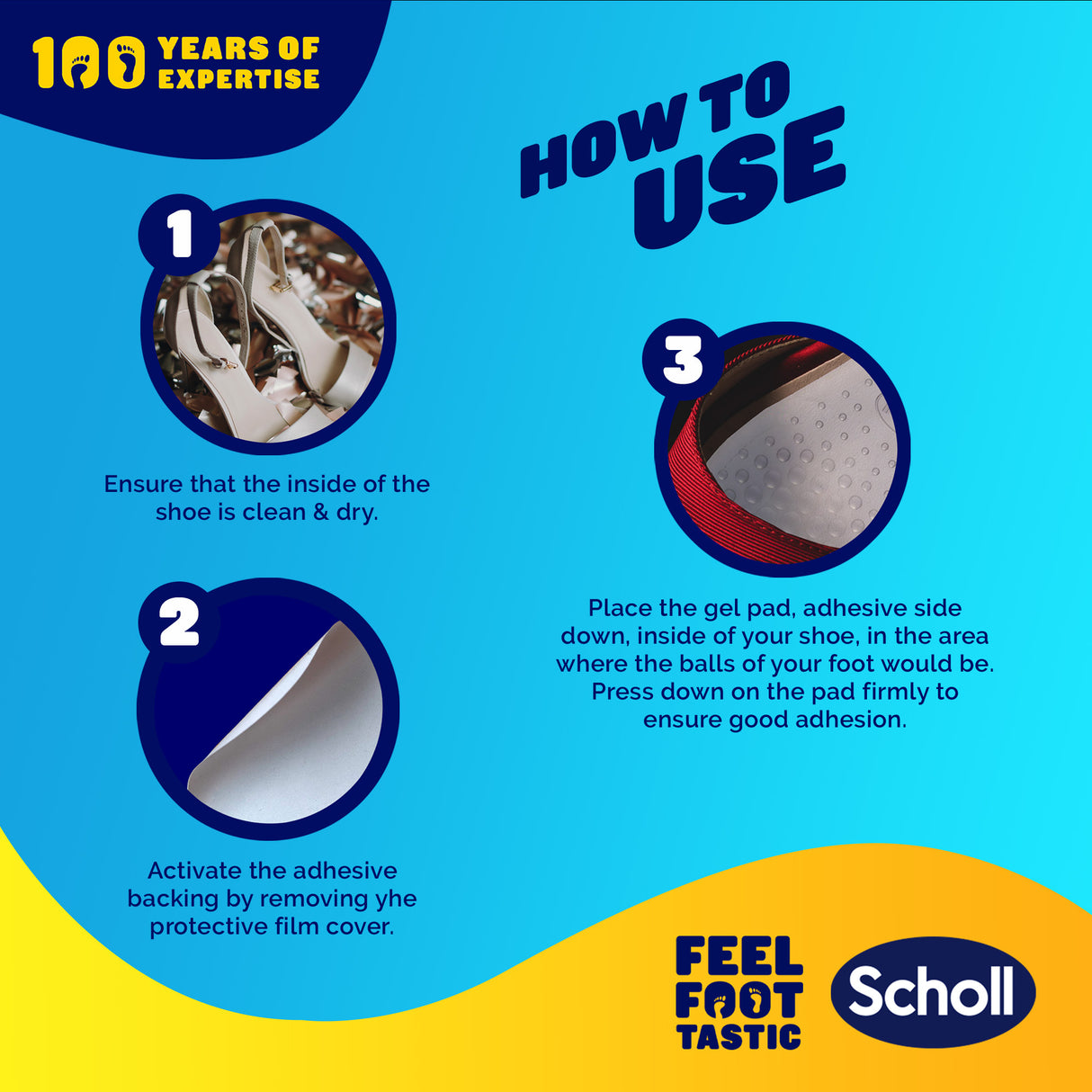 Scholl Party Feet Inserts Ball of Foot Cushion