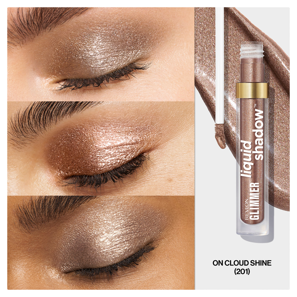 Revlon Glimmer Liquid Shadow 201 On Cld Shn