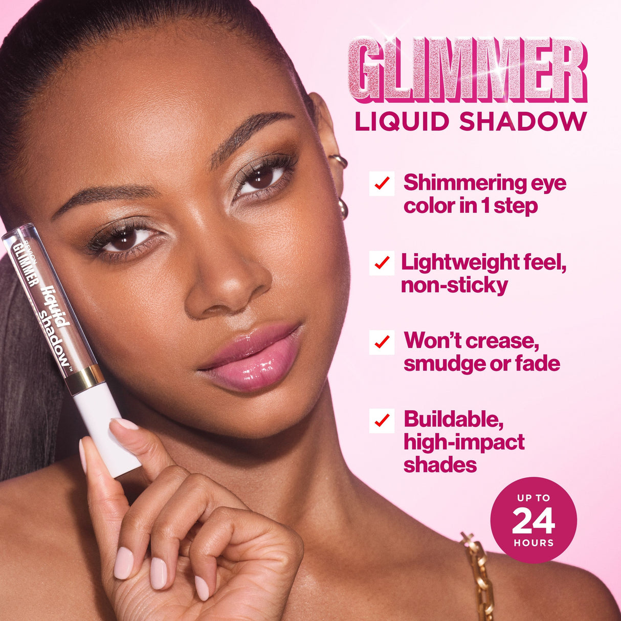 Revlon Glimmer Liquid Shadow 201 On Cld Shn