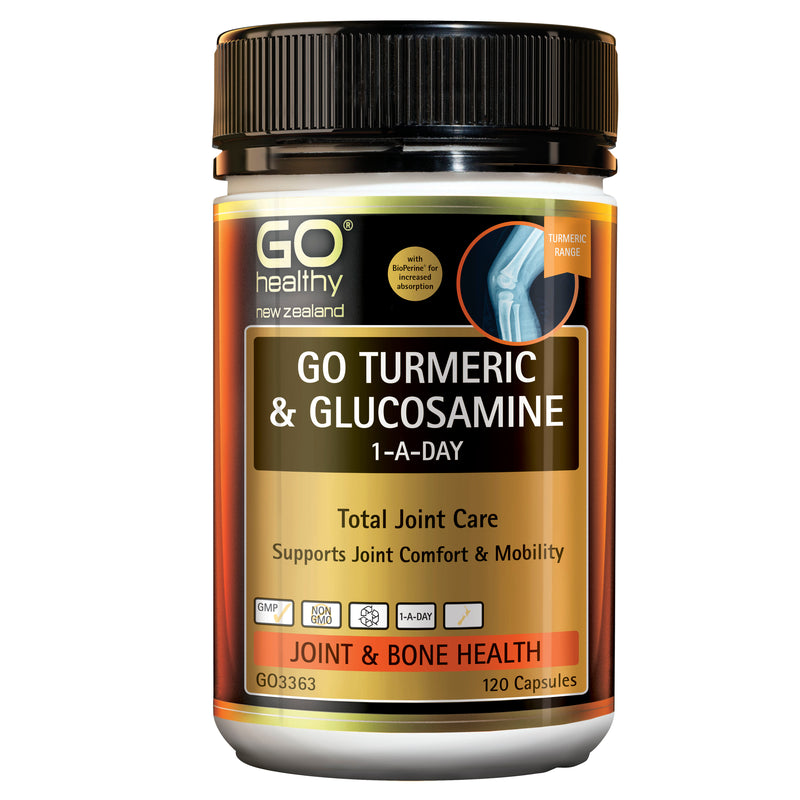 GO Healthy GO Turmeric + Glucosamine Supplement 1-A-Day 120 Caps