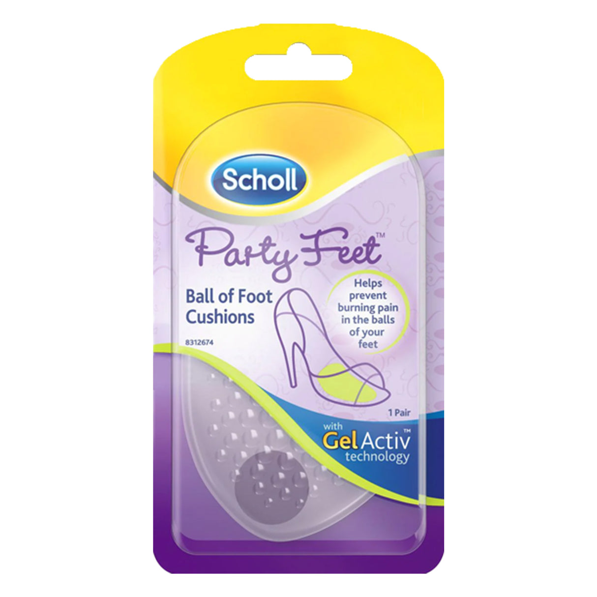 Scholl Party Feet Inserts Ball of Foot Cushion