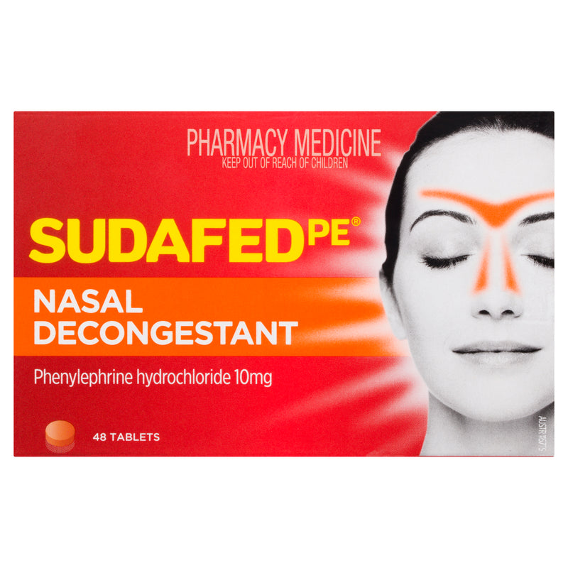 Sudafed PE Nasal Decongestant Tablets 48 Pack