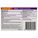 Sudafed PE Sinus + Allergy & Pain Relief Tablets 24 Pack