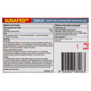Sudafed PE Sinus + Anti Inflammatory Pain Relief Tablets 48 Pack