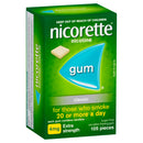 Nicorette Quit Smoking Extra Strength Nicotine Gum Classic 105 Pack