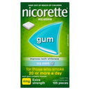 Nicorette Quit Smoking Extra Strength Nicotine Gum Icy Mint 105 Pack