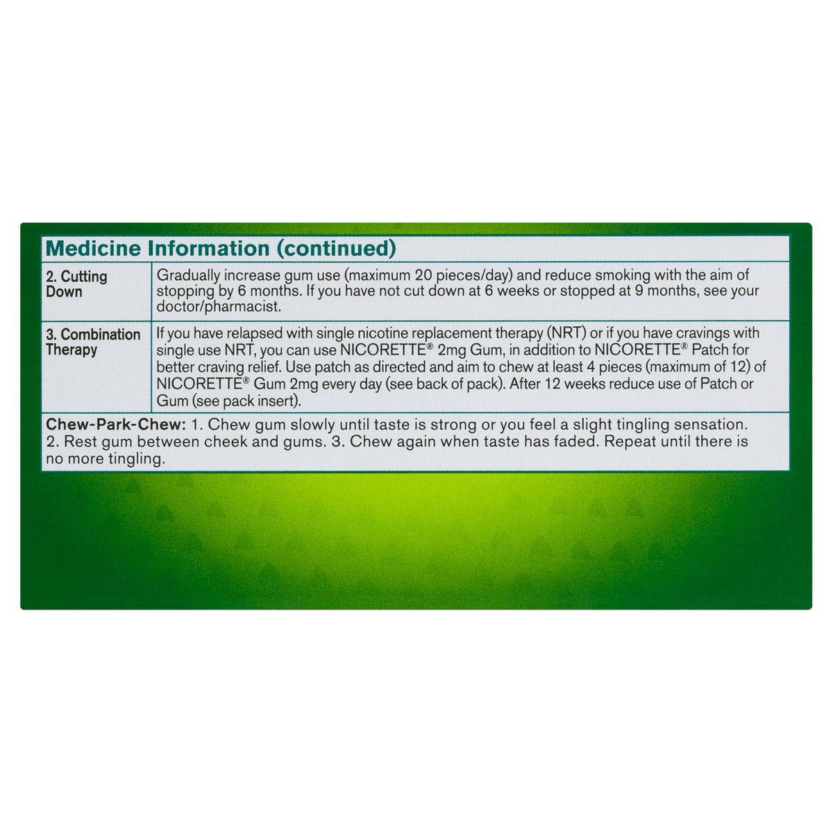 NICORETTE Gum Classic 2mg 75s