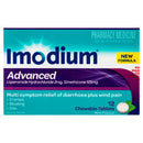 Imodium Advanced Diarrhoea Plus Wind Pain Chewable Tablets Mint Flavour 12 Pack