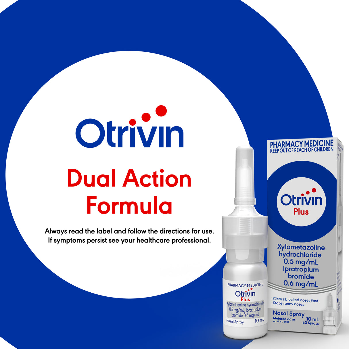 Otrivin Plus Nasal Decongestant 10 mL