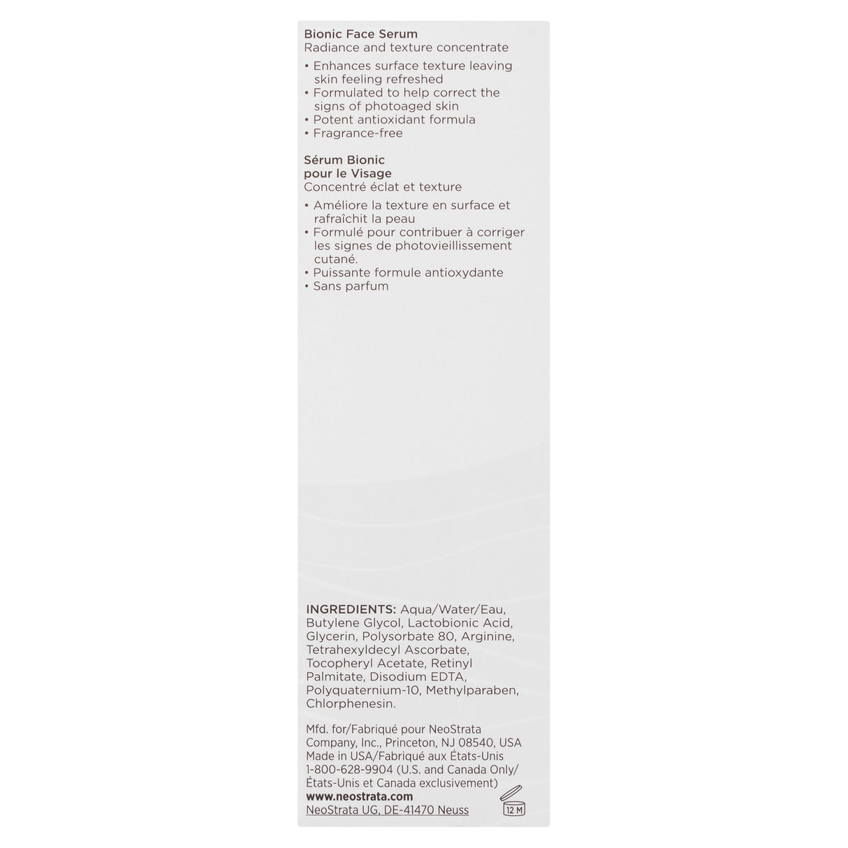 Neostrata Restore Fragrance Free Bionic Face Serum 30mL