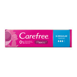 Carefree Flexia Fragrance Free Regular Tampons With Wings 16 Pack