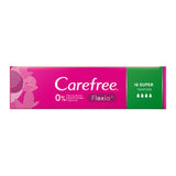 Carefree Flexia Fragrance Free Super Tampons With Wings 16 Pack