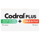 Codral Plus Cold and Flu Sore Throat Lozenges 16 Count