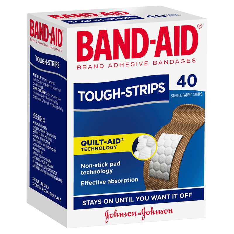 BANDAID Tough Strips Regular Plasters 40
