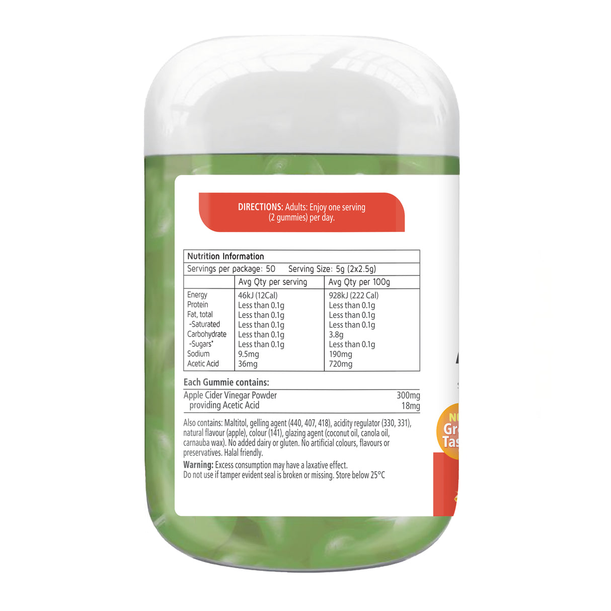 Nature's Way VitaGummies Apple Cider Vinegar for Adults 100 Pack
