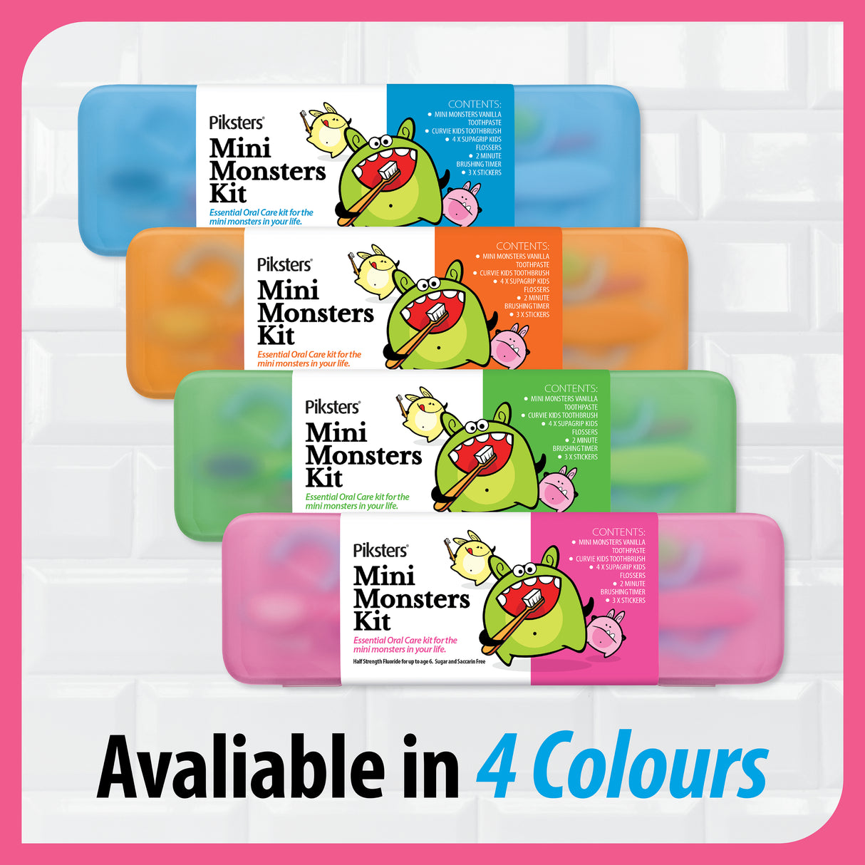 PIKSTERS Mini Monsters Oral Care Kit