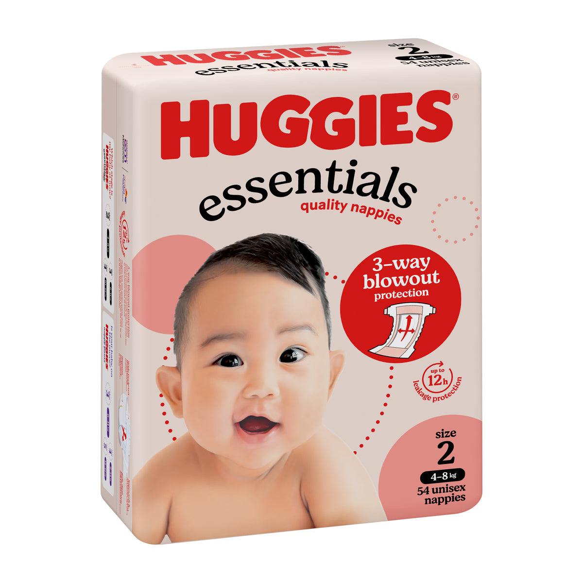 Huggies Essentials Size 2 (54 Nappies)