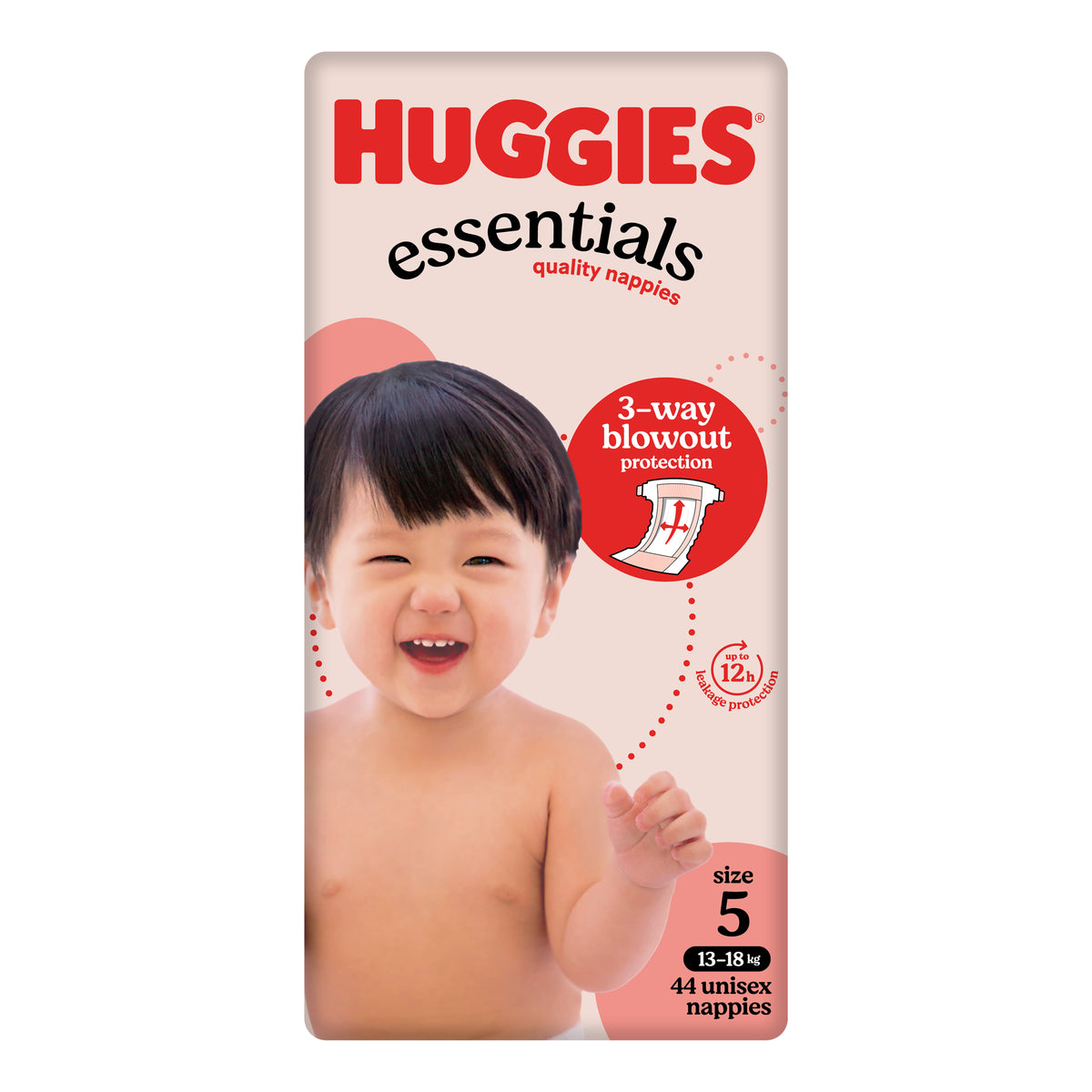 Huggies Essentials Size 5 (44 Nappies)