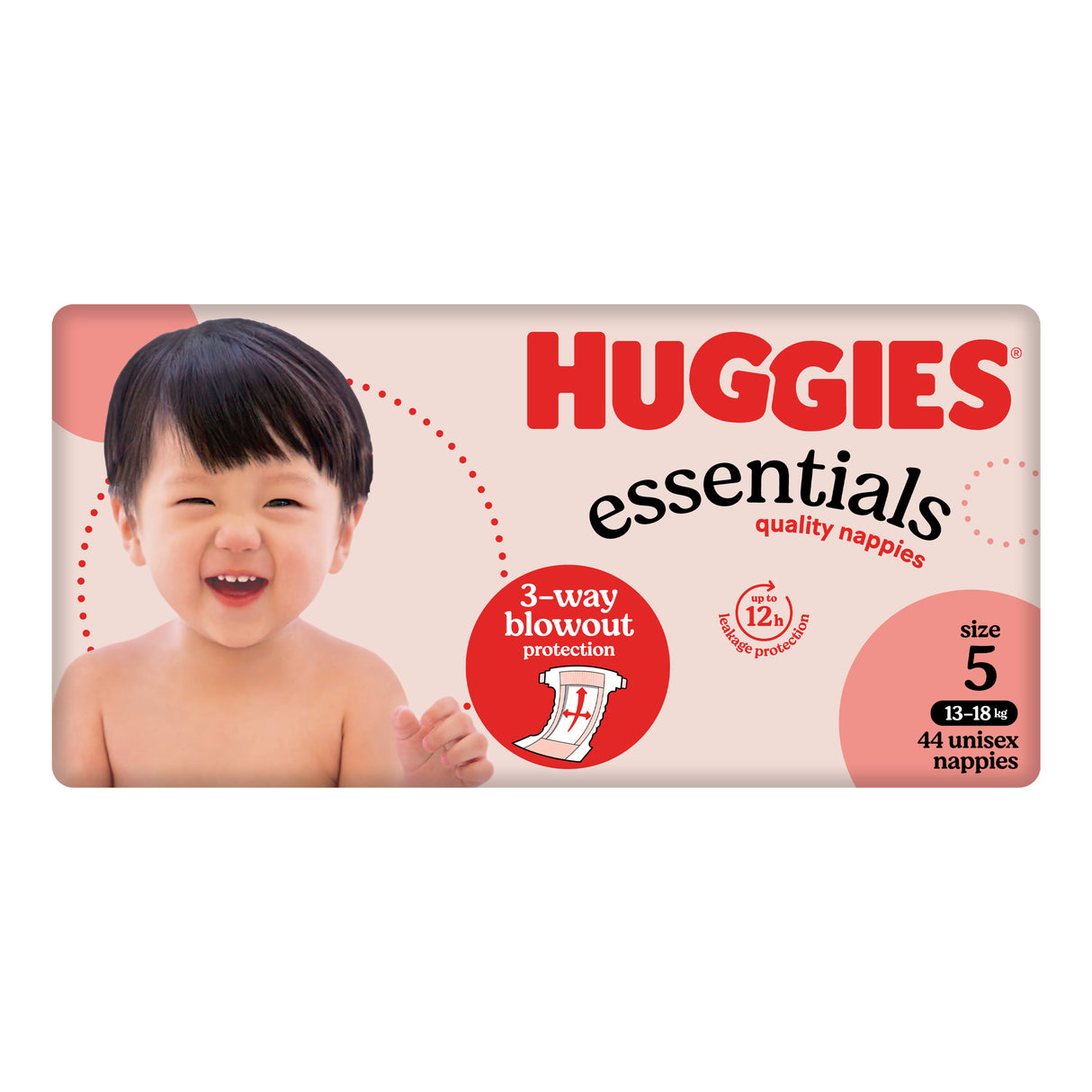 Huggies Essentials Size 5 (44 Nappies)