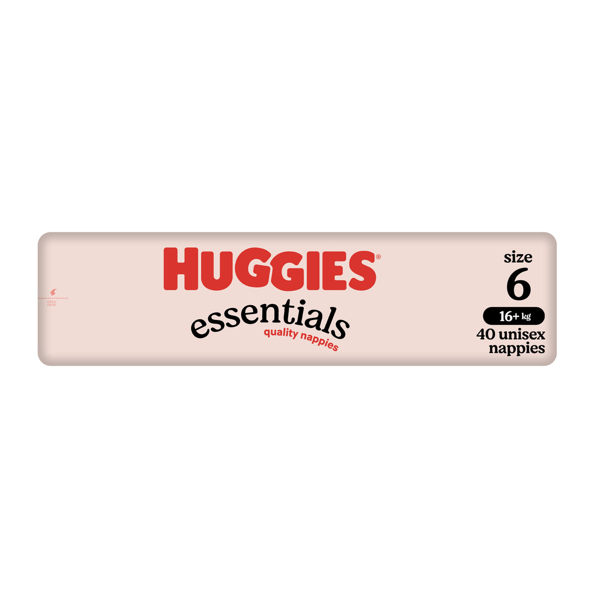 Huggies Essentials Nappies Size 6 (16+kg) 40 Pack