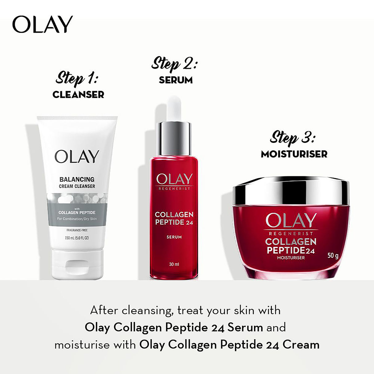 OLAY Regenerist Collagen Petide 24 Cream Cleanser 150ml