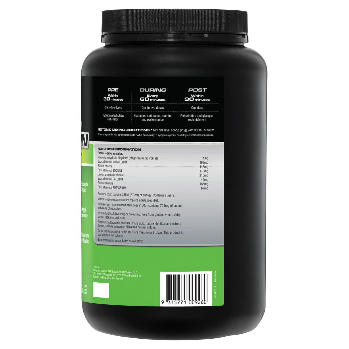 Endura Performance Hydration Lemon Lime 2kg