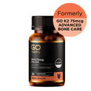 GO Healthy GO K2 75mcg Vitamin K2 Bone Care Supplement  30 Capsules