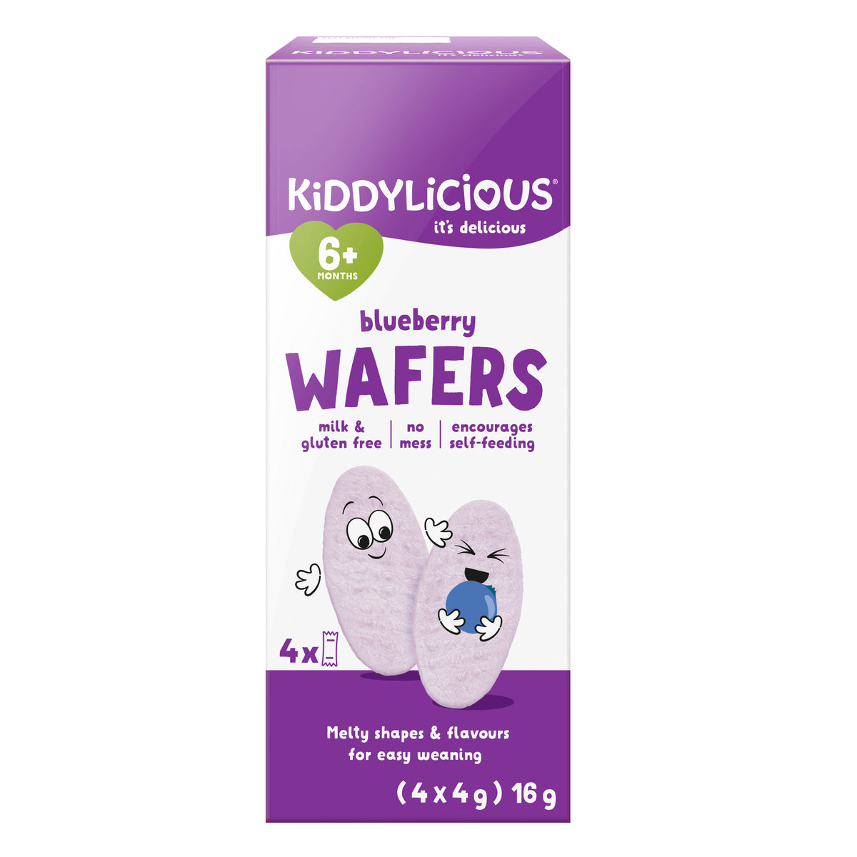 Kiddylicious Bluebrry Mini Wafers 4g