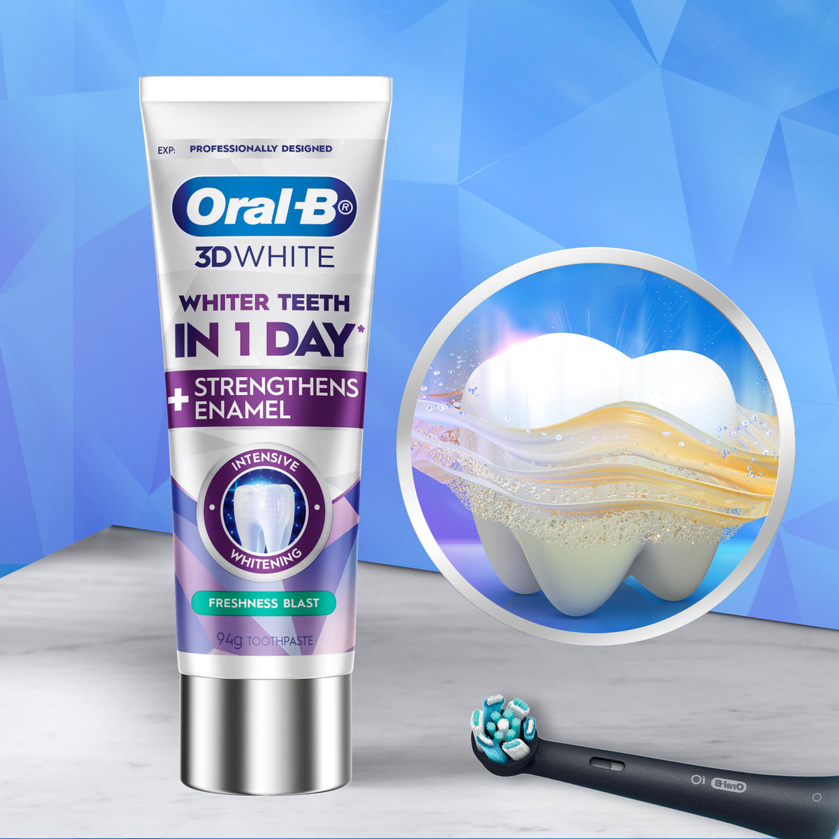 ORAL B 3D Int Wht Frsh Blast T/P 95g