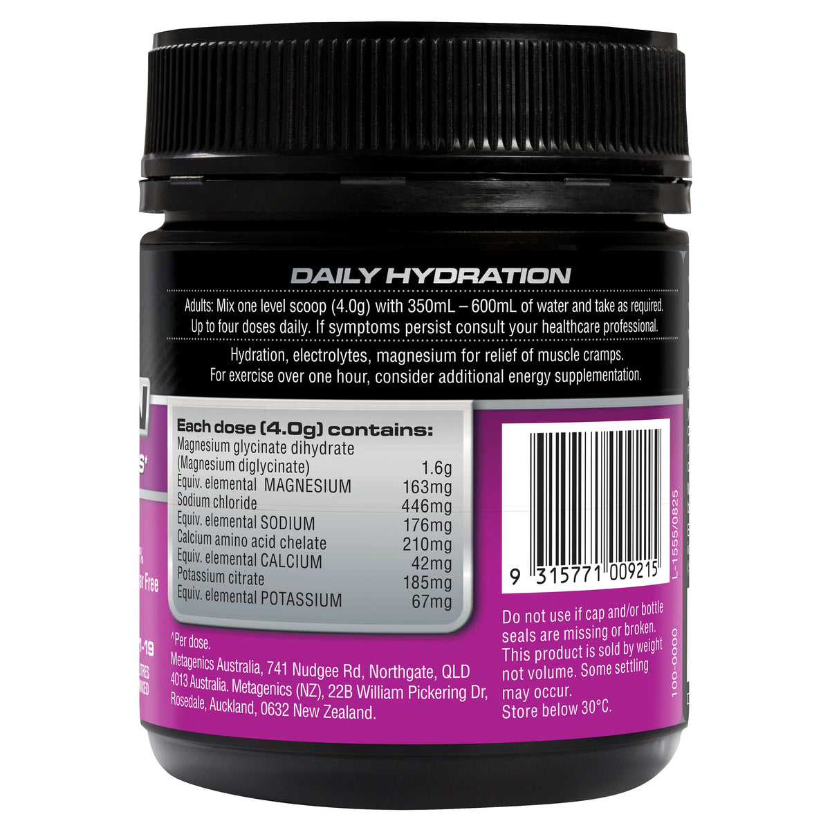Endura Low Carb Hydration Grapeberry 128g