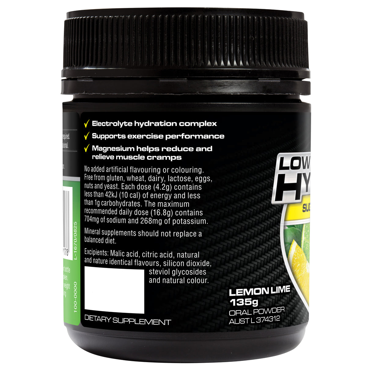 Endura Low Carb Hydration Lemon Lime 128g