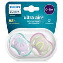 Philips Avent Soother Ultra Air Deco 0-6m 2pk