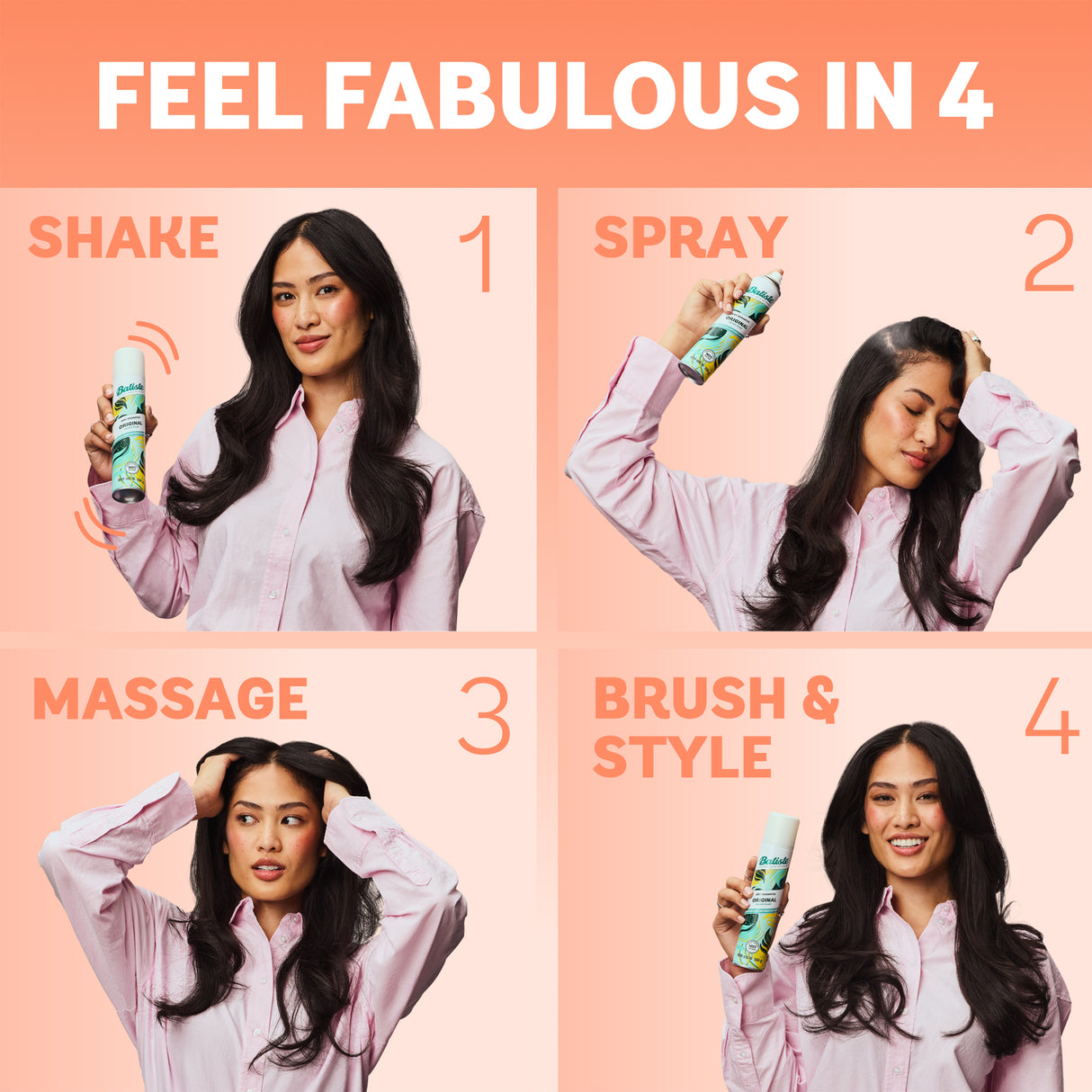 Batiste Bare Dry Shampoo 200mL