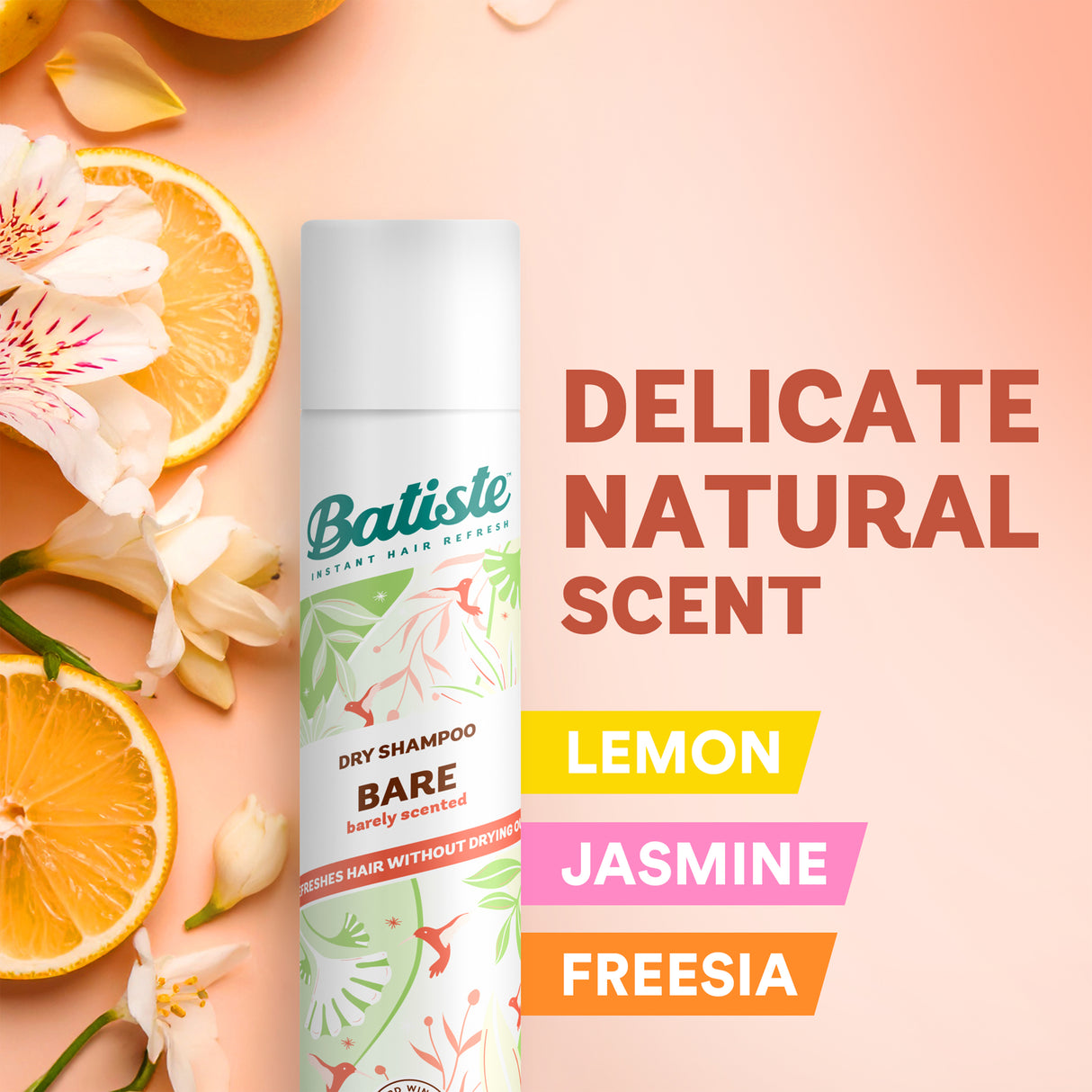 Batiste Bare Dry Shampoo 200mL