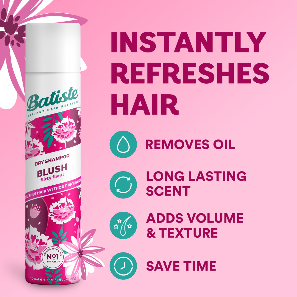 Batiste Blush Dry Shampoo 350mL