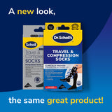 Scholl Flight Socks Compression Hosiery Black W8-11 M6-9