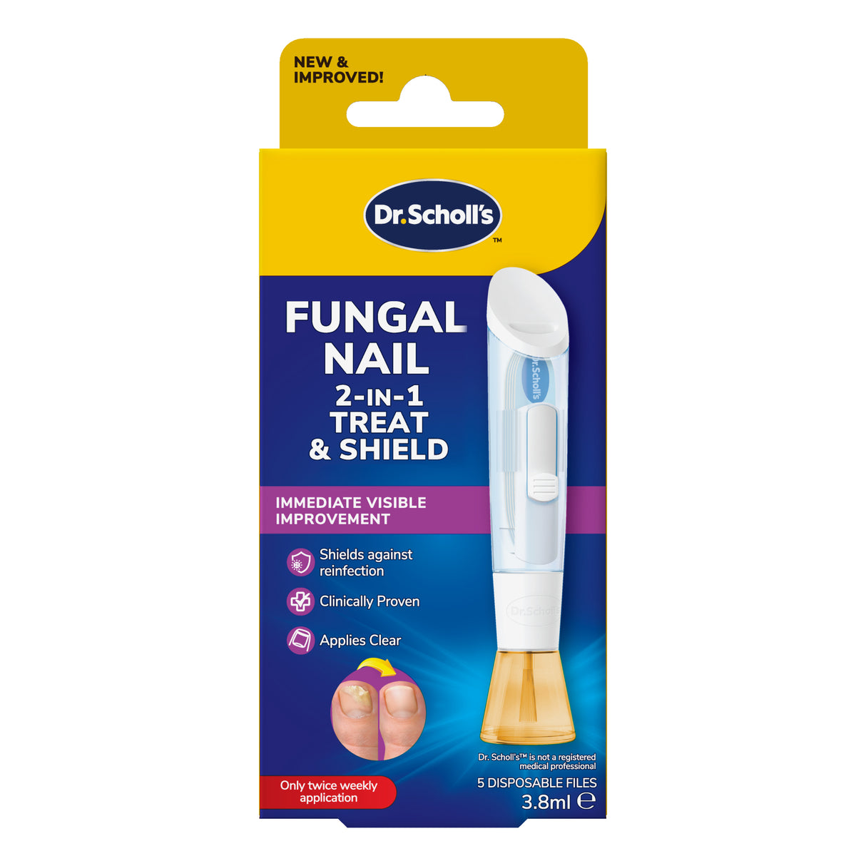 SCHOLL Fngl Nail 2in1 Trt&Shld 3.8ml