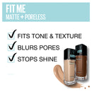 Maybelline Fit Me Matte & Poreless Mattifying Liquid Foundation - Sun Beige 310