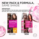 L'Oréal Paris Casting Crème Gloss Semi-Permanent  Hair Colour - 500 Medium Brown (Ammonia Free)