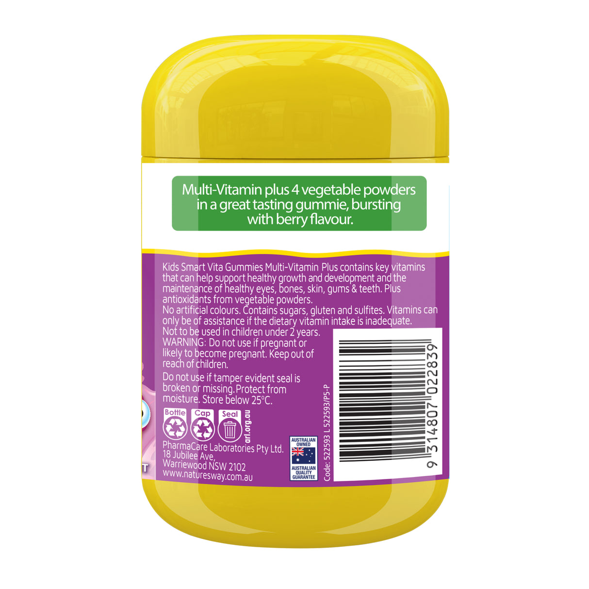 Nature's Way Kids Smart Vita Gummies Multi-Vitamin & Veges 60 Pack