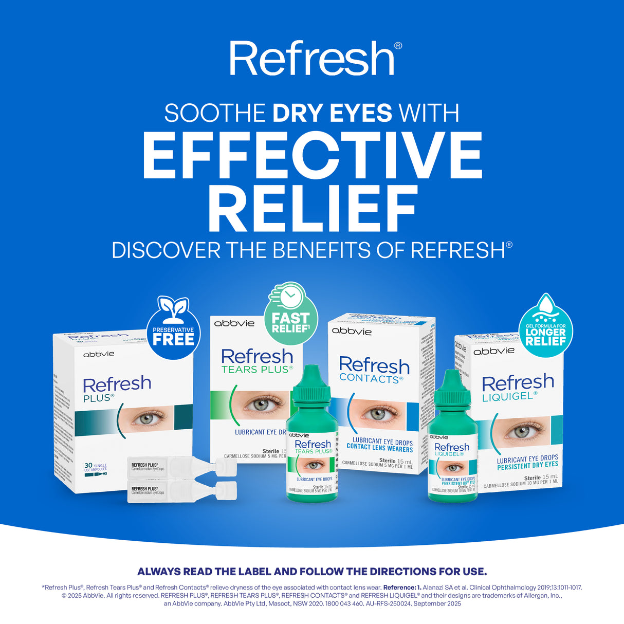 Refresh Contacts Eye Drops 15mL